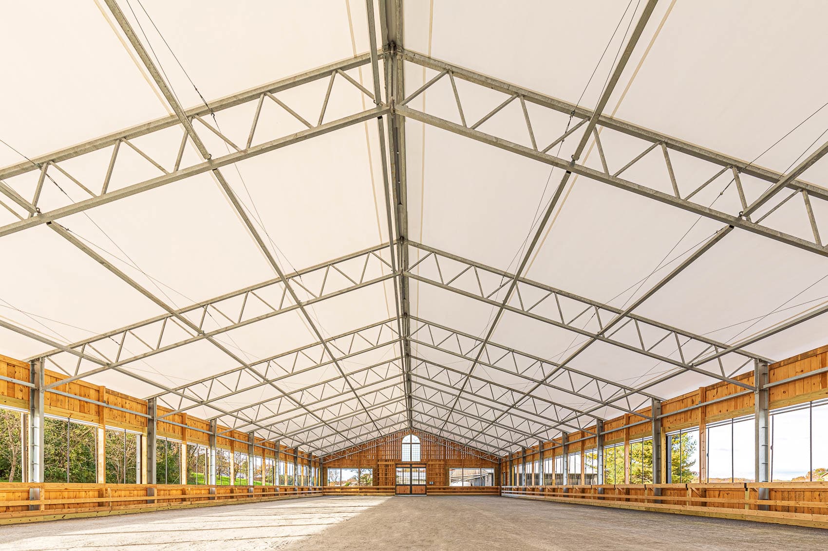 fabric riding arenas in ny